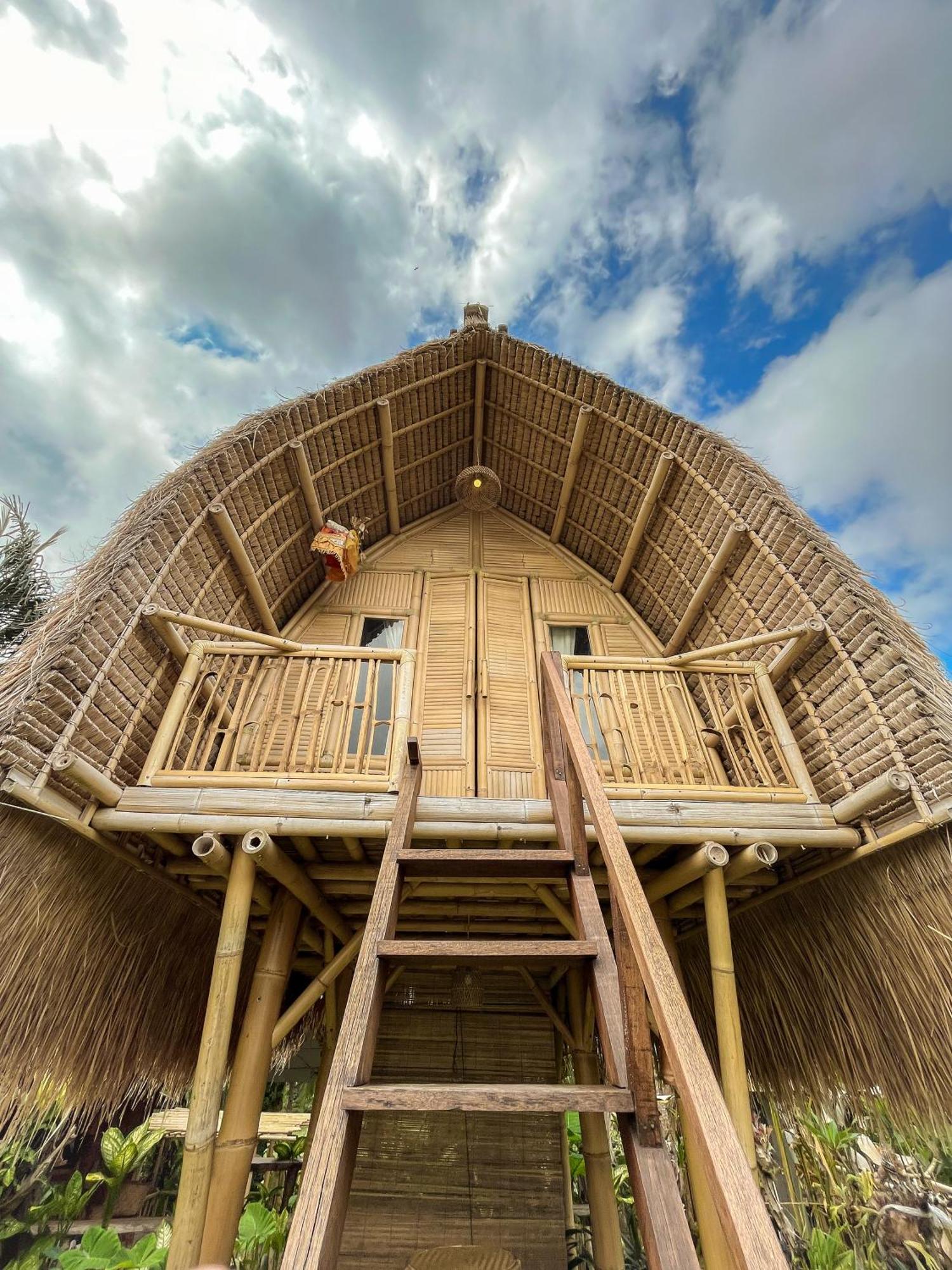 Kawig Bamboo House - Ricefield View, Eco Bamboo Home Tampaksiring 外观 照片