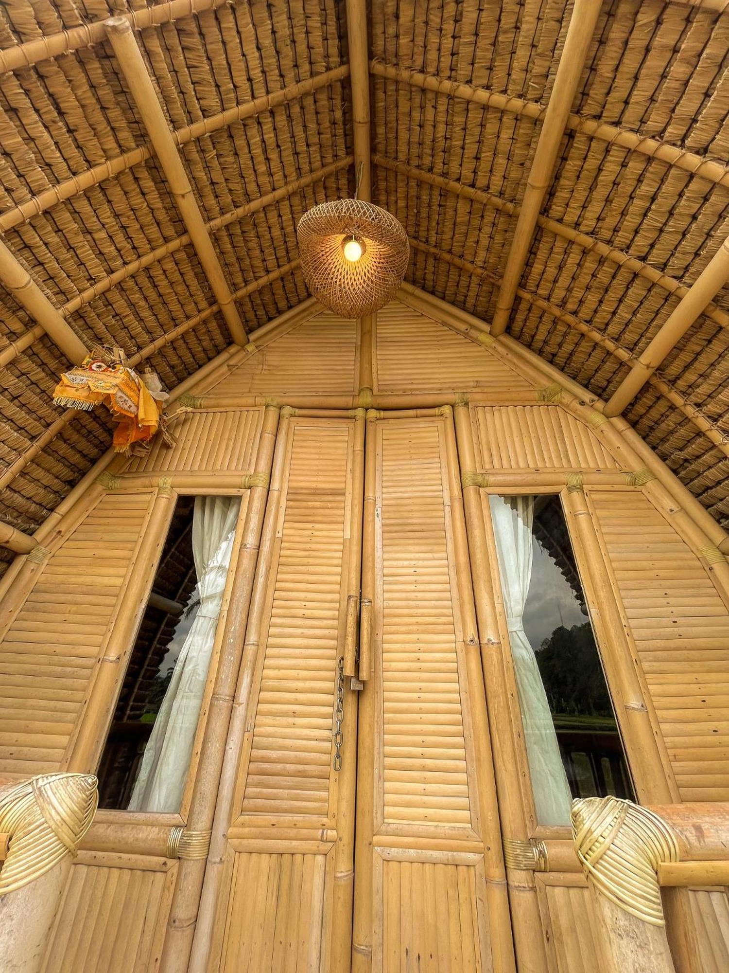 Kawig Bamboo House - Ricefield View, Eco Bamboo Home Tampaksiring 外观 照片