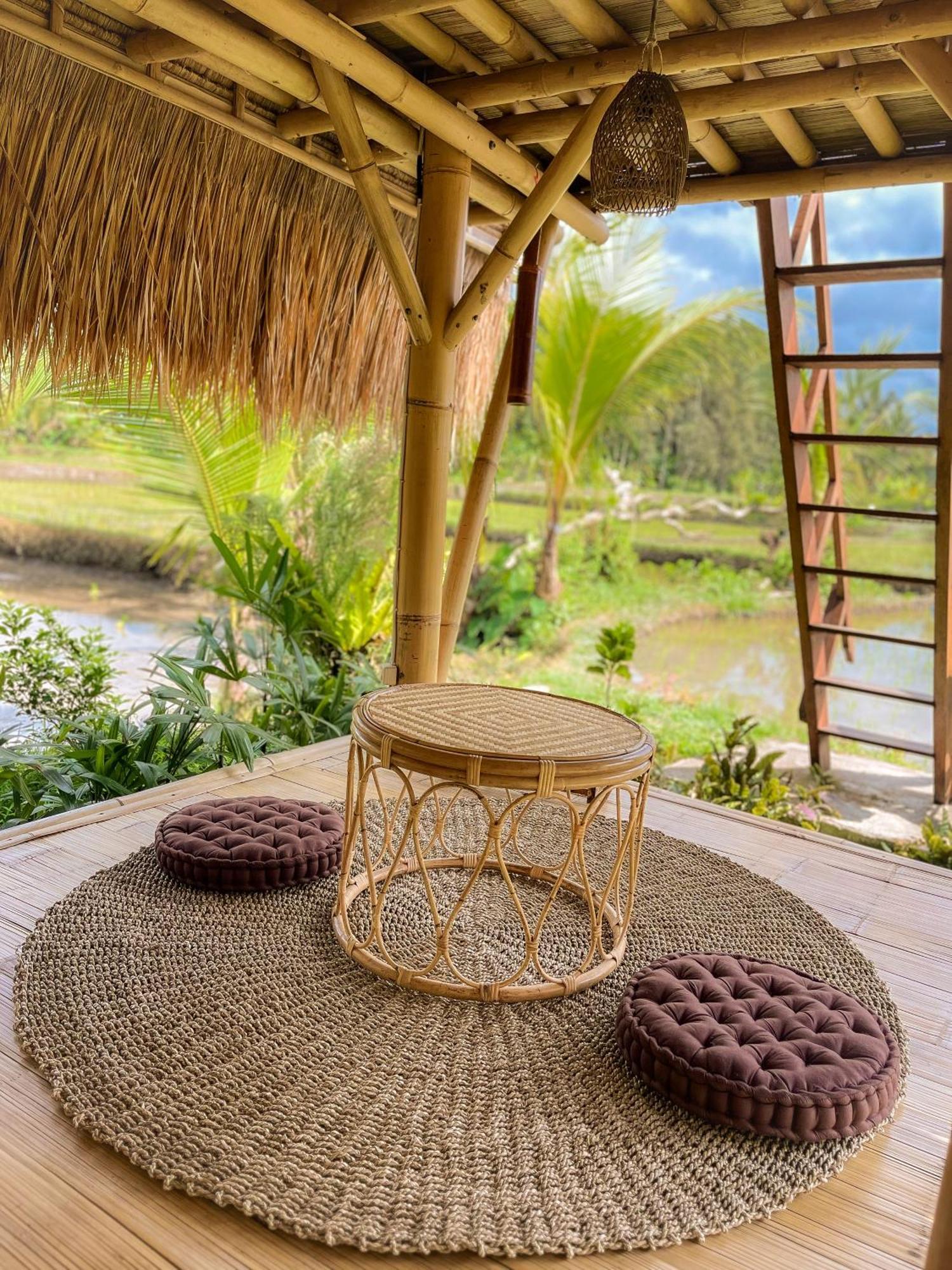 Kawig Bamboo House - Ricefield View, Eco Bamboo Home Tampaksiring 外观 照片