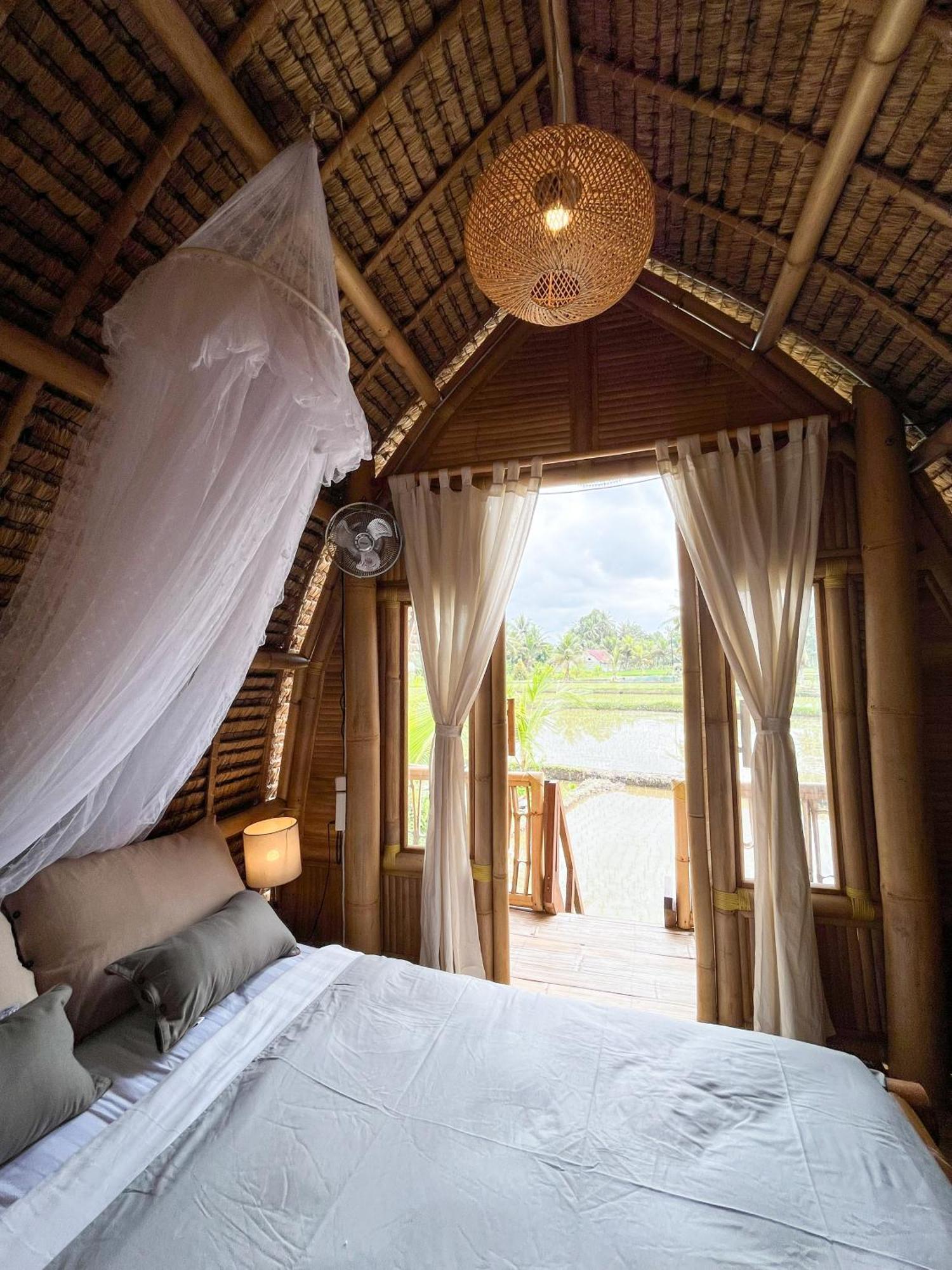 Kawig Bamboo House - Ricefield View, Eco Bamboo Home Tampaksiring 外观 照片